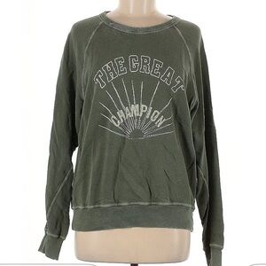 ✨THE GREAT. Green Crew Neck Sweater✨
